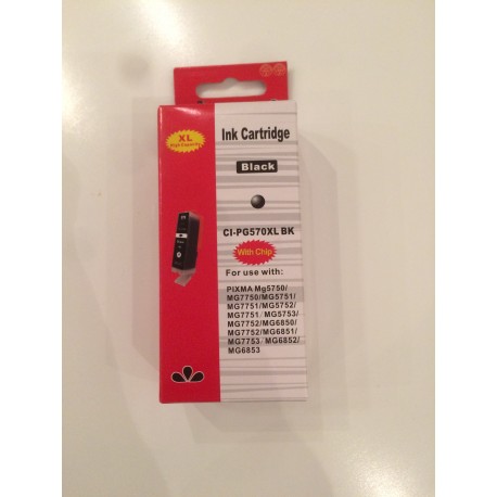 Sæt (6 stk) PGI 570XL BK og CLI 571XL BK,C,M,Y og GY, Kompatible blækpatroner