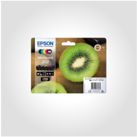 Epson T202 Multipack 5 stk. (BK,Ph.BK,C,M,Y), Originale patroner