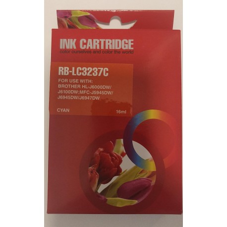 Sæt 4 stk. Brother LC3237 (BK,C,M,Y), Kompatible patroner