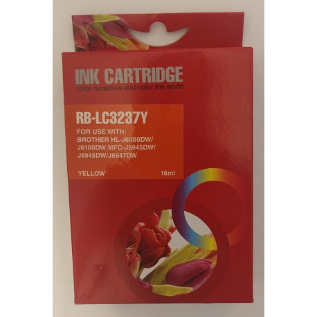 Sæt 4 stk. Brother LC3237 (BK,C,M,Y), Kompatible patroner