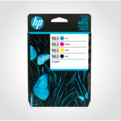 Sampak 4 stk. HP 963 BK,C,M,Y, Originale patroner