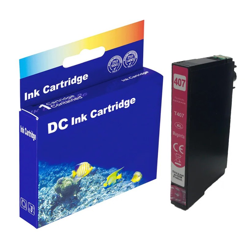 Epson 407XL Magenta Blækpatron – 26ml (Kompatibel) | Høj Kapacitet