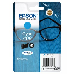 Epson 408 Cyan Blækpatron – 14,7 ml | Original Epson Blæk