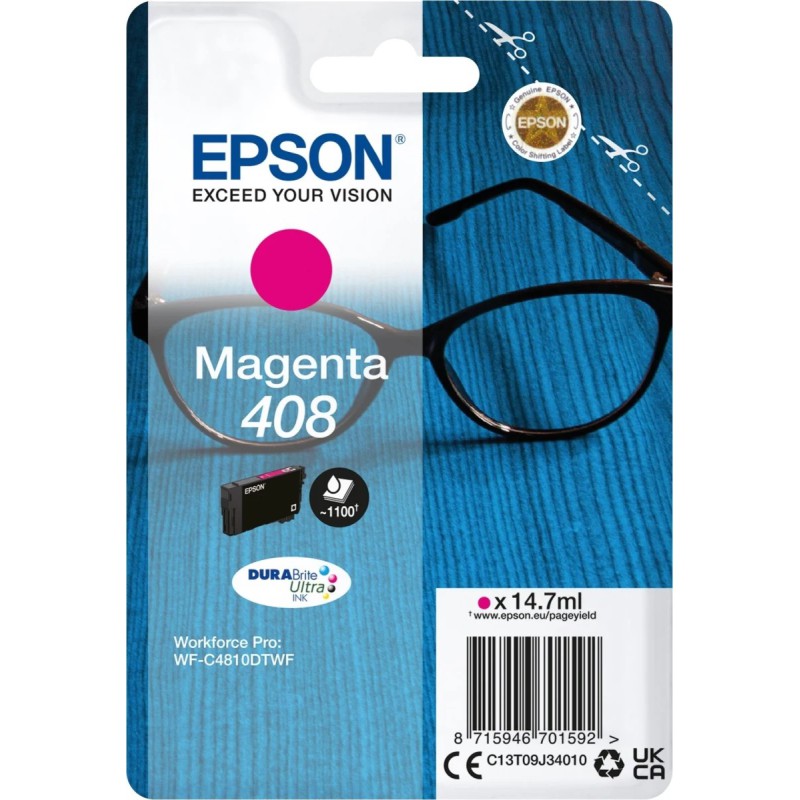 Epson 408 Magenta Blækpatron – 14,7 ml | Original Epson Kvalitet