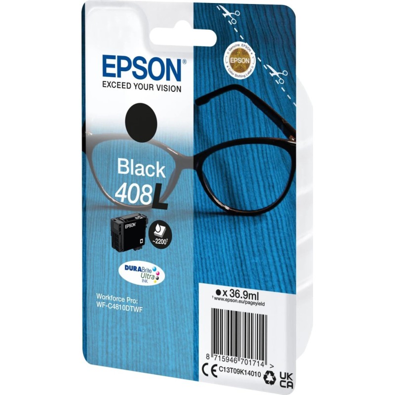 Epson 408L BK - Sort - Blækpatron – 36,9 ml | Original Epson Kvalitet