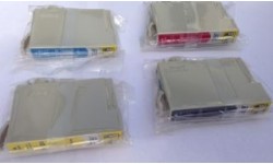 Sæt (4 stk) T128-1 BK,T128-2 C, T128-3 M, T128-4 Y, kompatible patroner