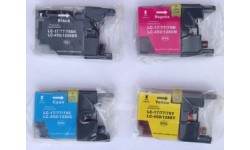 Sæt (4 stk) (LC 1280XXL BK,C,M,Y, kompatible patroner