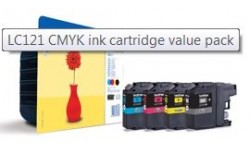 Brother LC 121 valuepack, original patroner